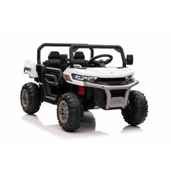 Auto Pick-Up Speed 900 dla dzieci Biały + Napęd 4x4 + Ruchomy kiper + Bagażnik + Pilot + Łopatka + Audio LED